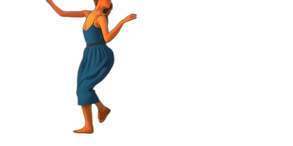dress, shoes, staff, mask transparent PNG cut-out