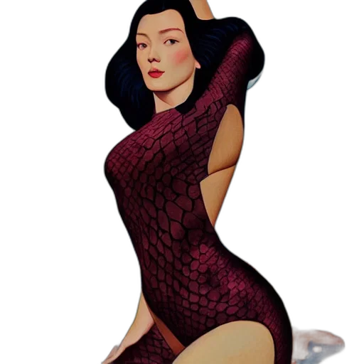 dress, comic book art, cartoon, concept art transparent PNG cut-out