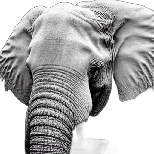 animal, hat, creature, staff, photorealistic, huge, elephant, tusks transparent PNG cut-out