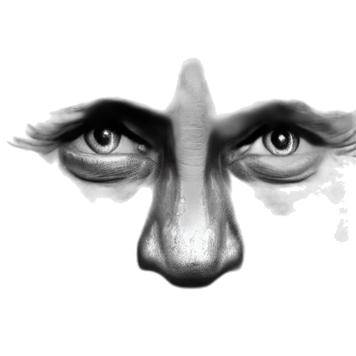 face, mask, creature, animal transparent PNG cut-out
