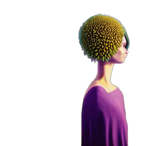hair, crown, hat, mask, 3d render, concept art, photorealistic, pixel art transparent PNG cut-out