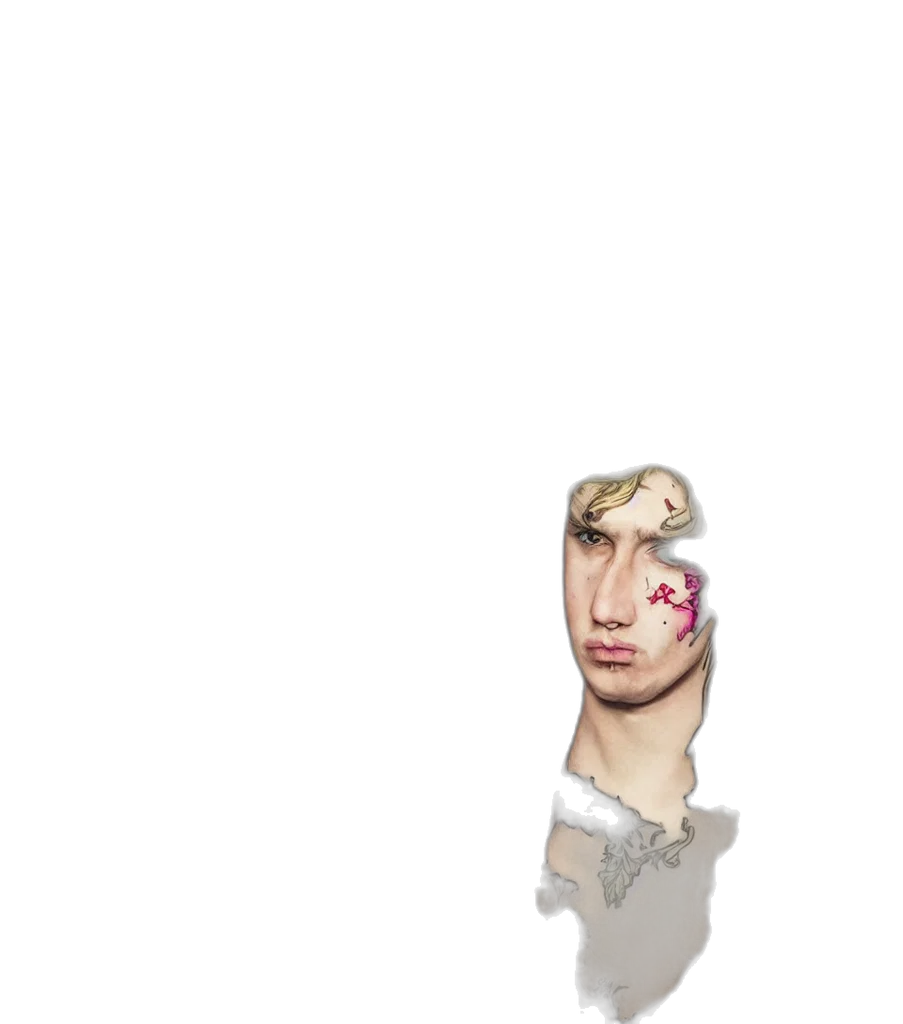 face, mask, creature, hair transparent PNG cut-out