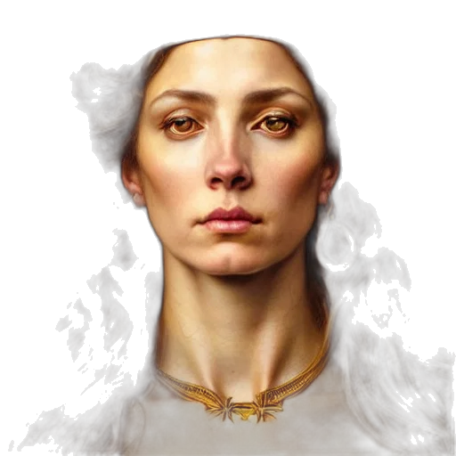 face, jewelry, crown, staff transparent PNG cut-out