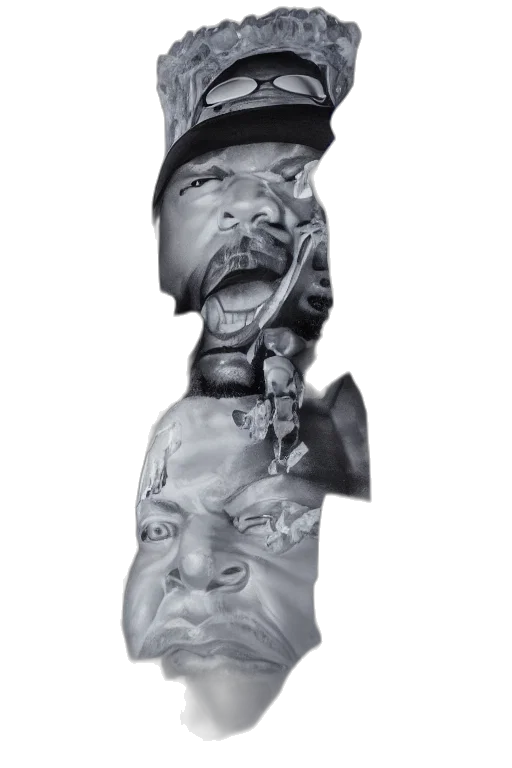face, mask, crown, staff transparent PNG cut-out