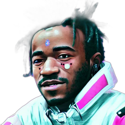 face, jacket, creature, staff transparent PNG cut-out