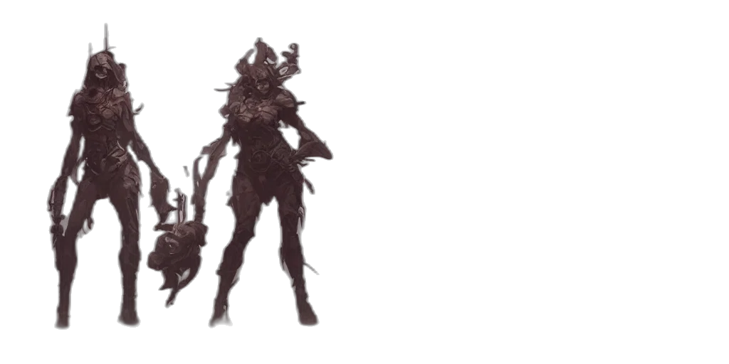 creature, mask, staff, weapon transparent PNG cut-out