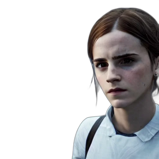 face, concept art, photorealistic, screenshot transparent PNG cut-out