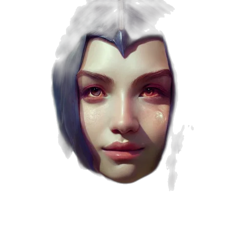 face, mask, crown, robot, fantasy art, concept art, pixel art, photorealistic transparent PNG cut-out