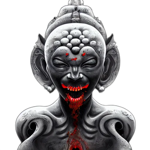 mask, face, creature, staff transparent PNG cut-out