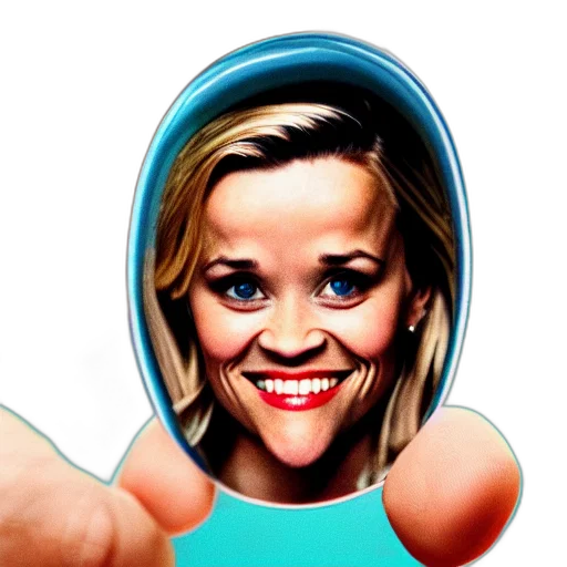 face, cartoon, photorealistic, reese transparent PNG cut-out