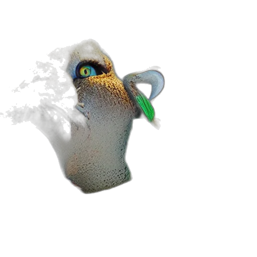 mask, animal, creature, dragon, 3d render, photorealistic, concept art, vaporwave transparent PNG cut-out