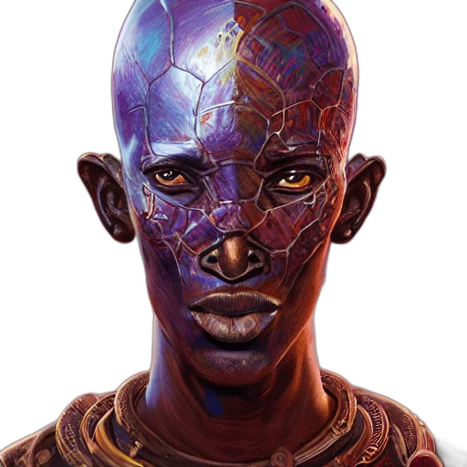 face, mask, robot, creature transparent PNG cut-out
