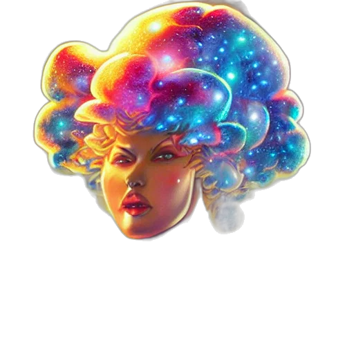 crown, hat, hair, face transparent PNG cut-out