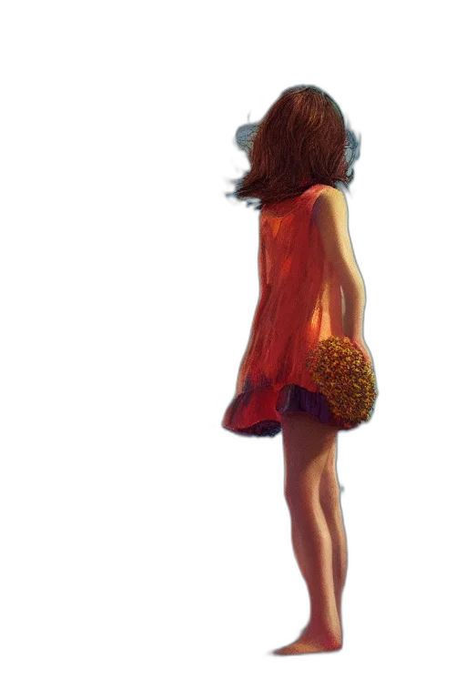 dress, hair, umbrella, face, watercolor, concept art, photorealistic, pixel art transparent PNG cut-out