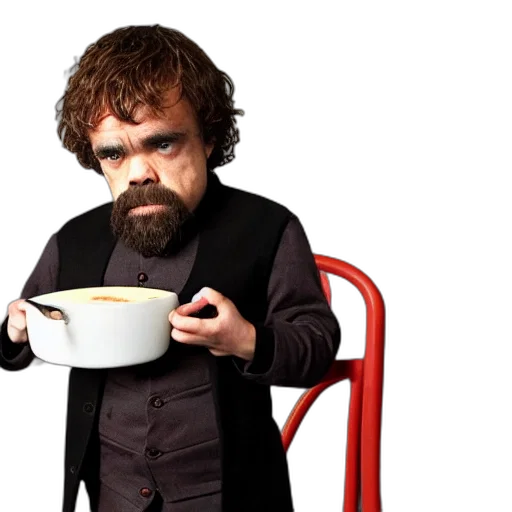 food, soaked, peter, dinklage, served, pot, tomato, soup transparent PNG cut-out