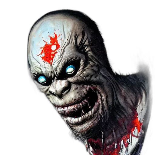 face, creature, mask, staff transparent PNG cut-out
