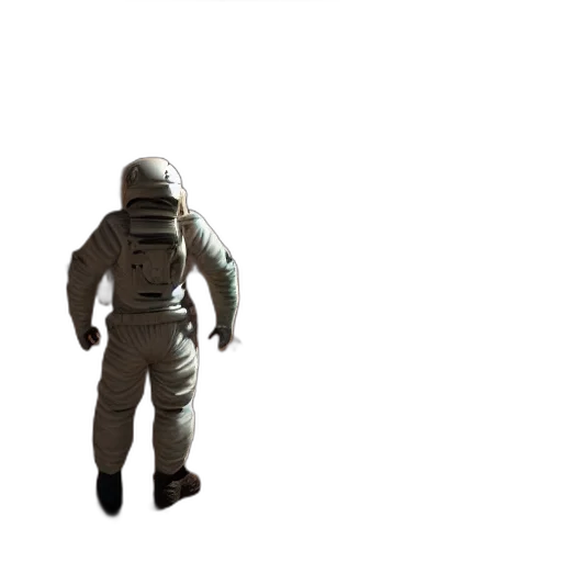robot, creature, jacket, staff transparent PNG cut-out
