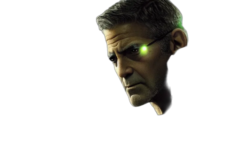 face, mask, creature, robot, concept art, 3d render, cyberpunk, photorealistic transparent PNG cut-out