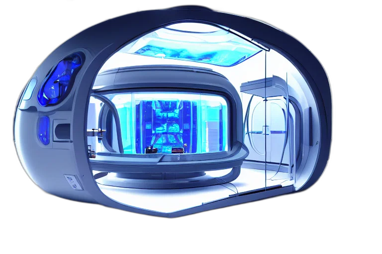 robot, 3d render, concept art, cyberpunk transparent PNG cut-out