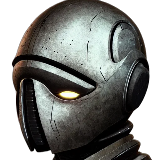 robot, mask, face, concept art transparent PNG cut-out