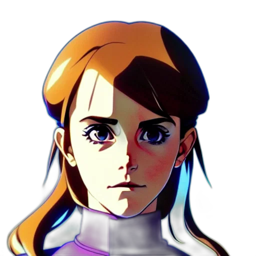 face, robot, mask, staff, pixel art, concept art, anime, vaporwave transparent PNG cut-out