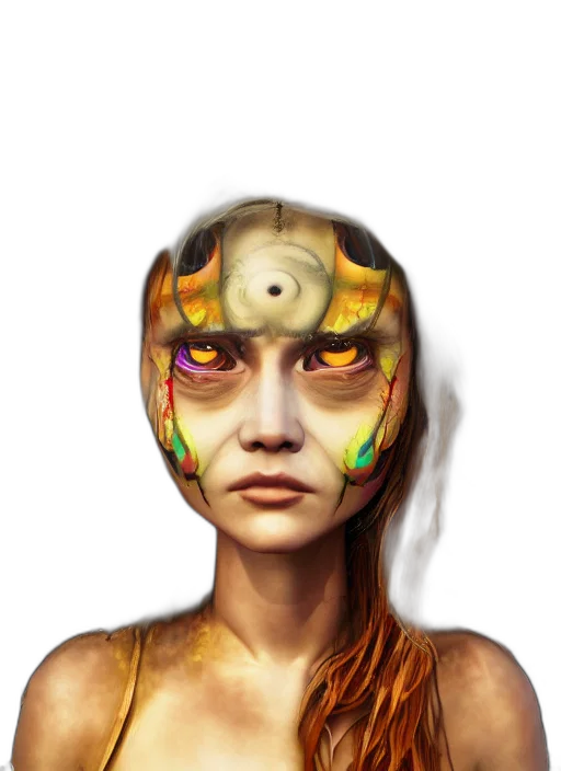 mask, face, robot, jewelry transparent PNG cut-out