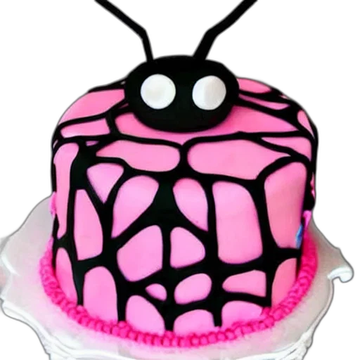 crown, food, 3d render, spider, birthday, cake, girls transparent PNG cut-out