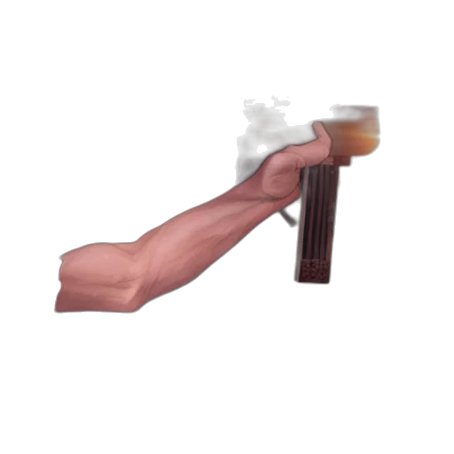 weapon, staff, umbrella, bottle, 3d render, concept art, pixel art, photorealistic transparent PNG cut-out