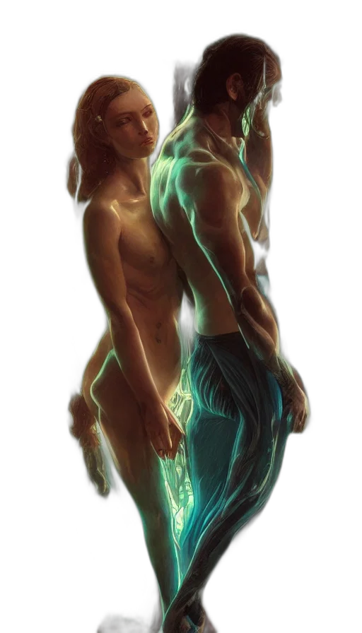 creature, concept art, fantasy art, cyberpunk transparent PNG cut-out