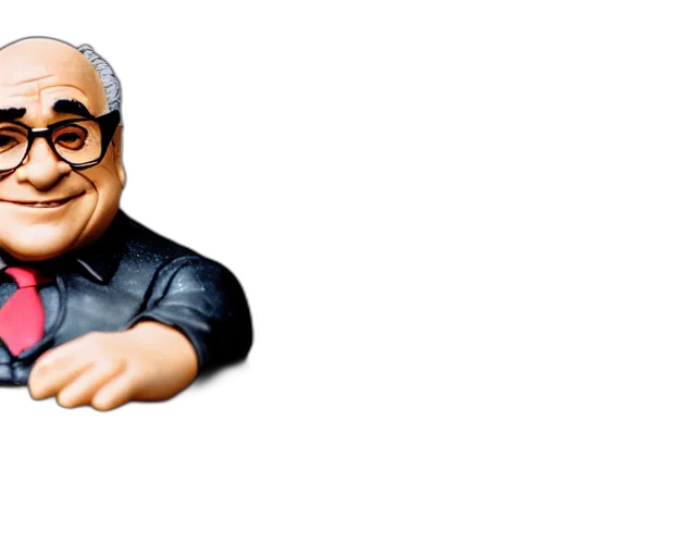 face, 3d render, cartoon, concept art, pixel art, danny, devito, figurine transparent PNG cut-out