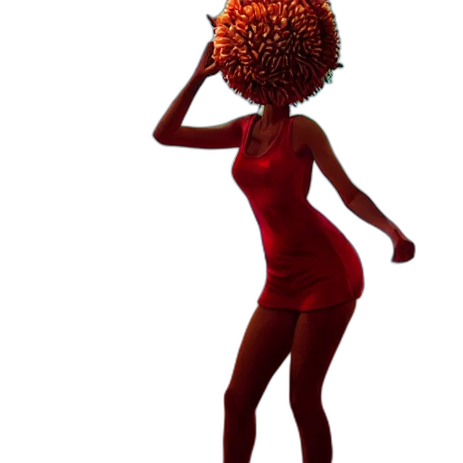dress, hat, hair, crown transparent PNG cut-out