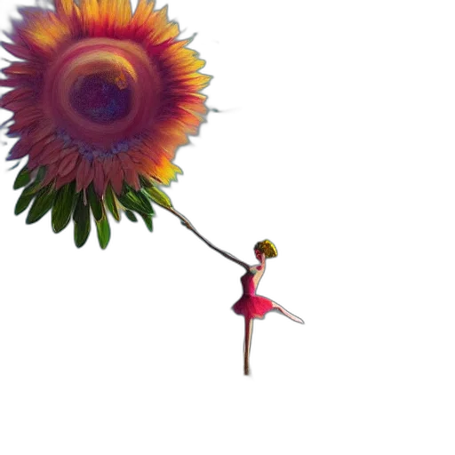 flower, staff, umbrella, jewelry, 3d render, concept art, pixel art, photorealistic transparent PNG cut-out