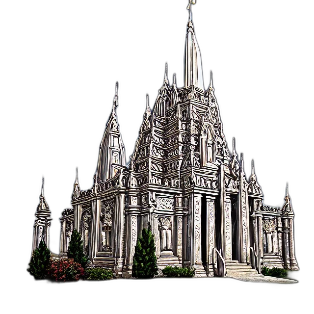 building, 3d render, concept art, photorealistic, beautiful, castle, temple, anne transparent PNG cut-out