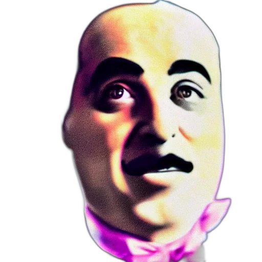 robot, mask, face, bottle, vaporwave, 3d render, concept art, photorealistic transparent PNG cut-out