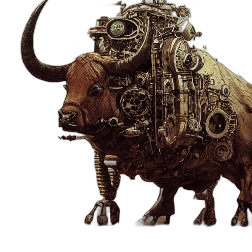 animal, concept art, fantasy art, 3d render transparent PNG cut-out
