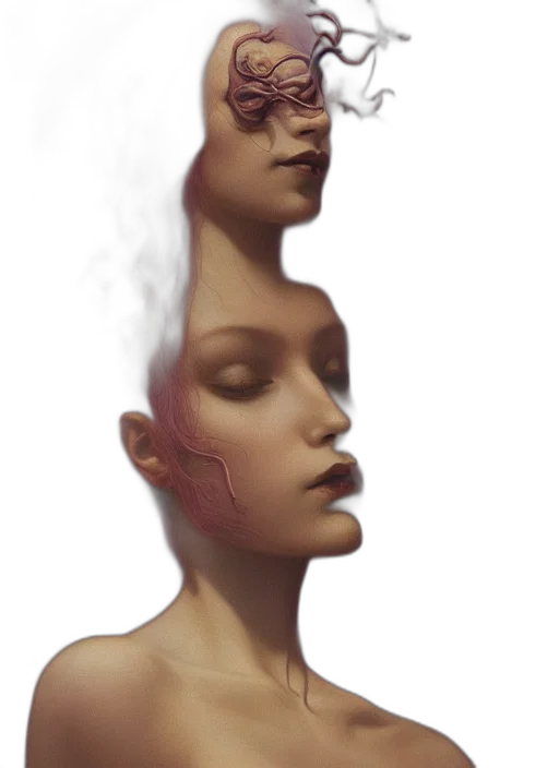 face, mask, crown, robot transparent PNG cut-out