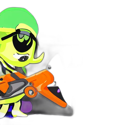 weapon, 3d render, concept art, cartoon transparent PNG cut-out
