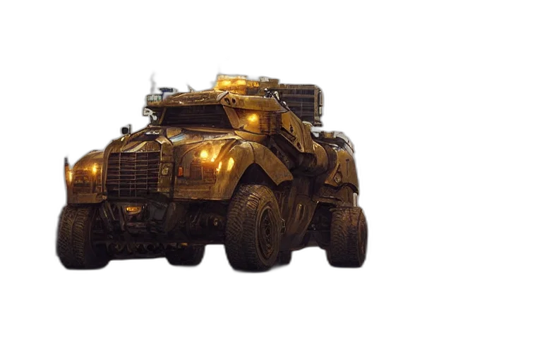 weapon, car, robot, concept art transparent PNG cut-out