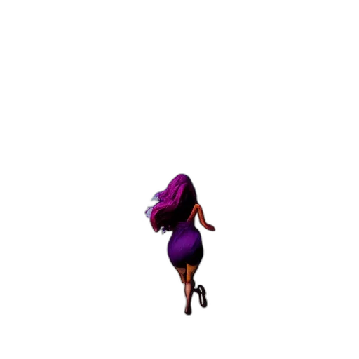 dress, hair, creature, hat transparent PNG cut-out