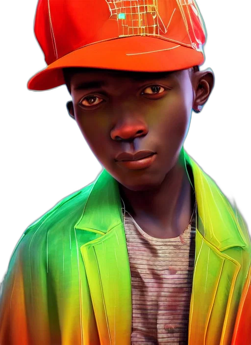 hat, face, jacket, mask, photorealistic, concept art, 3d render, fantasy art transparent PNG cut-out