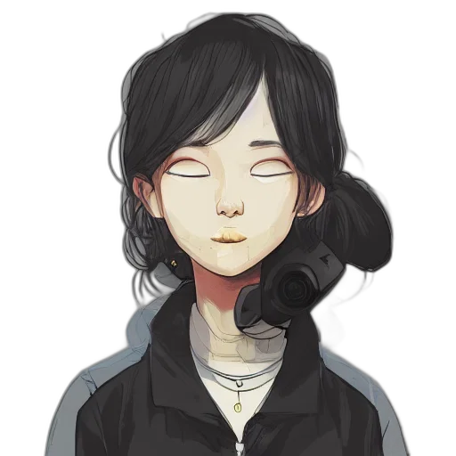 face, mask, jacket, staff transparent PNG cut-out