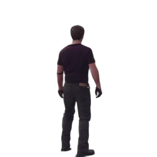 staff, weapon, jacket, robot transparent PNG cut-out