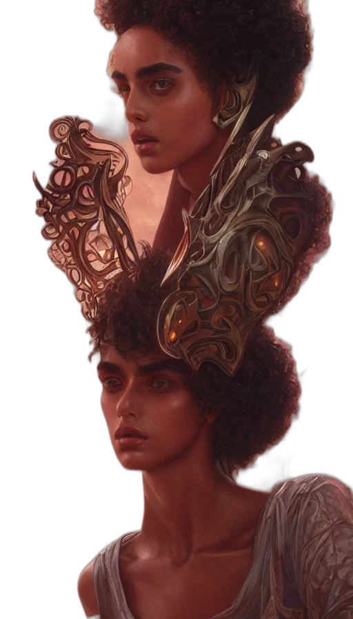 crown, face, hair, mask transparent PNG cut-out