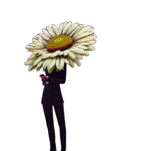 flower, staff, mask, crown, concept art, cartoon, pixel art, 3d render transparent PNG cut-out