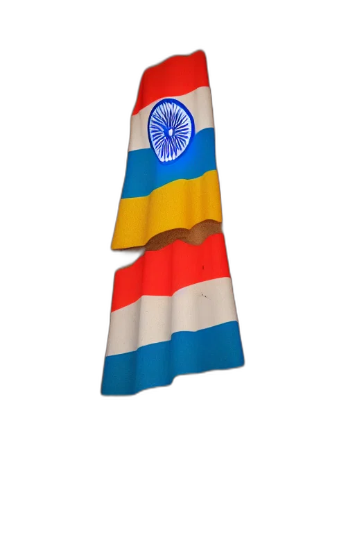 staff, umbrella, 3d render, indian, flag, castle, volumetric, photo transparent PNG cut-out