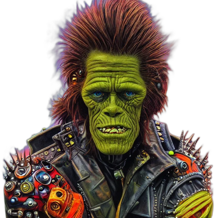 mask, face, creature, staff transparent PNG cut-out
