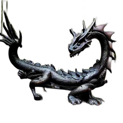 dragon, animal, creature, staff, 3d render, concept art, fantasy art, photorealistic transparent PNG cut-out