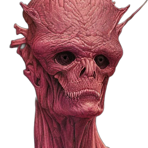 face, creature, mask, staff transparent PNG cut-out