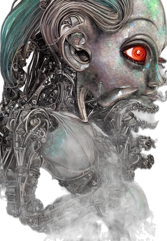 robot, mask, face, creature transparent PNG cut-out