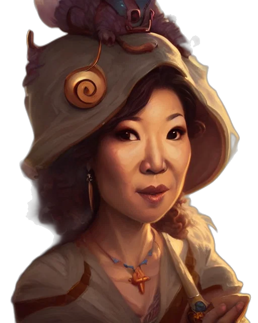 staff, face, concept art, photorealistic, fantasy art, oil painting, cute, little transparent PNG cut-out
